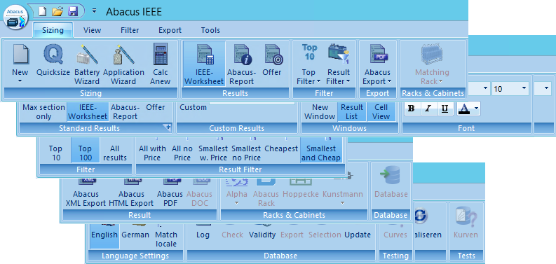 Ribbon interface for Abacus IEEE